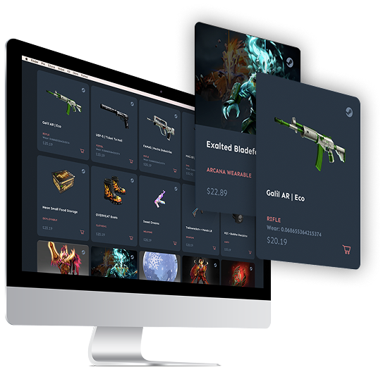 CS2, Dota 2 & Rust item skins shop