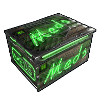 Buy Rust wooden box Neon Small Meds Storage skin