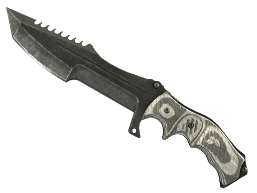 Buy CS2 knife ★ Huntsman Knife | Black Laminate (Battle-Scarred) skin