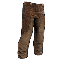 Buy Rust burlap trousers Leopard Skin Pants skin