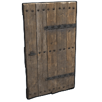 Buy Rust wooden door Riveted Wooden Door skin