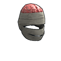 Buy Rust burlap headwrap Wrapped Brain skin
