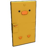 Buy Rust sheet metal door Easter Chick Door skin