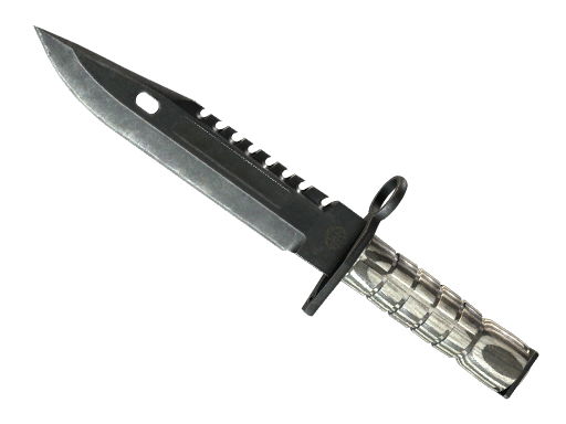 Buy CS2 knife ★ StatTrak™ M9 Bayonet | Black Laminate (Field-Tested) skin