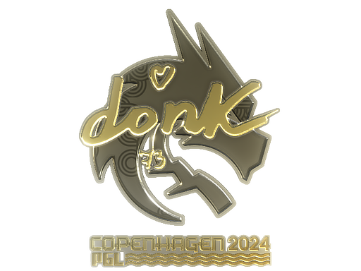Buy CS2 sticker Sticker | donk (Gold) | Copenhagen 2024 skin