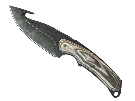 Buy CS2 knife ★ StatTrak™ Gut Knife | Black Laminate (Well-Worn) skin