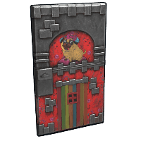 Buy Rust sheet metal door Pug Tower Door skin