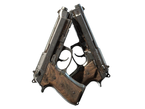 Buy CS2 pistol Souvenir Dual Berettas | Drift Wood (Battle-Scarred) skin