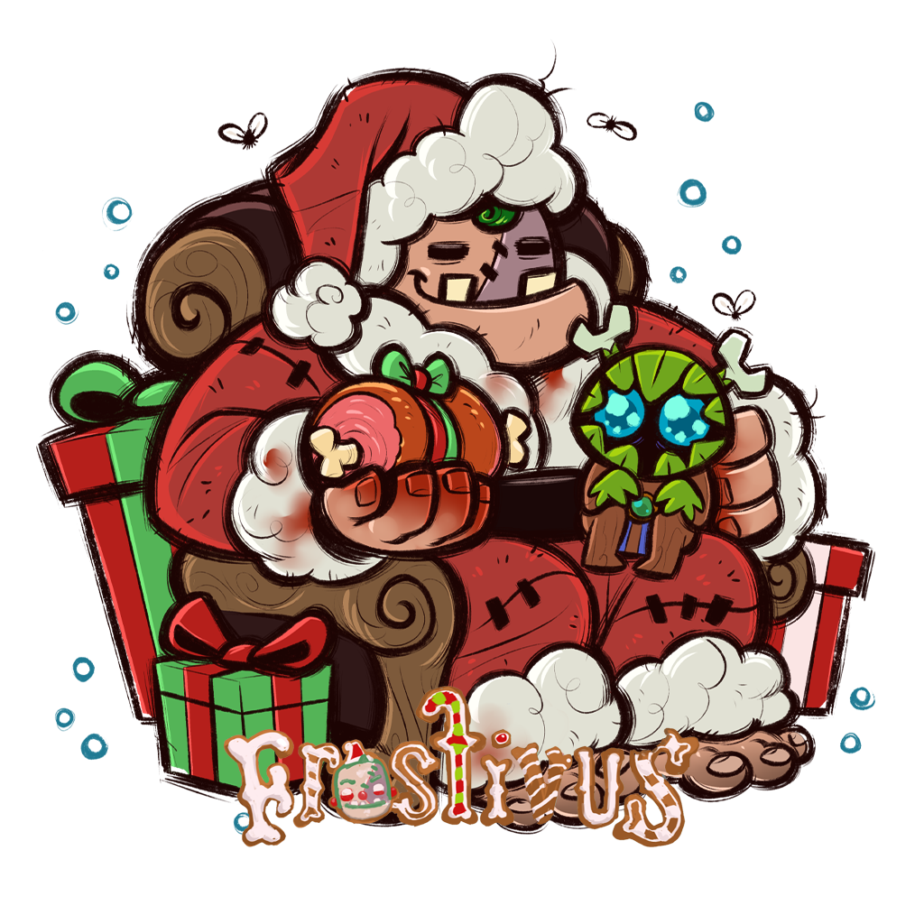 Buy Dota 2  Frostivus 2023 Sticker - Pudges Lap skin