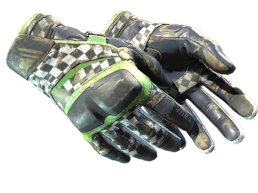 Buy CS2 gloves ★ Moto Gloves | Finish Line (Battle-Scarred) skin