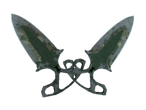 Buy CS2 knife ★ Shadow Daggers | Forest DDPAT (Battle-Scarred) skin
