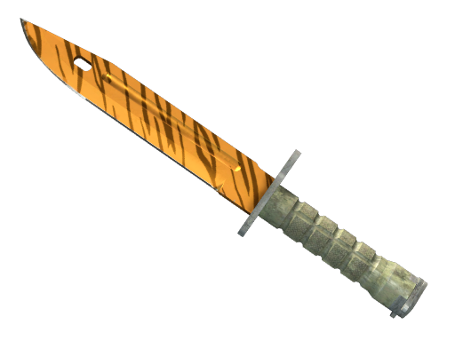 Buy CS2 knife ★ StatTrak™ Bayonet | Tiger Tooth (Factory New) skin