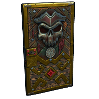 Buy Rust sheet metal door Pirate Treasures Door skin