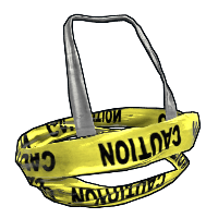 Buy Rust hide halterneck Caution Tape Top skin