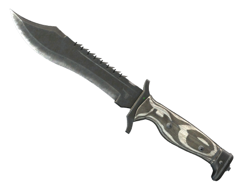 Buy CS2 knife ★ Bowie Knife | Black Laminate (Well-Worn) skin