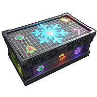 Buy Rust large wooden box Neon Snowflake Large Box skin