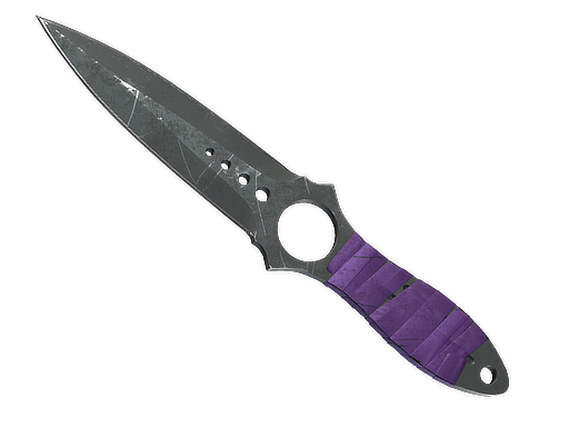 Buy CS2 knife ★ StatTrak™ Skeleton Knife | Ultraviolet (Battle-Scarred) skin
