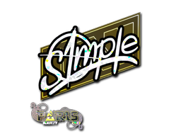 Buy CS2 sticker Sticker | s1mple (Glitter) | Paris 2023 skin