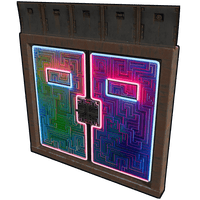 Buy Rust misc Neon Bismuth Armored Double Door skin