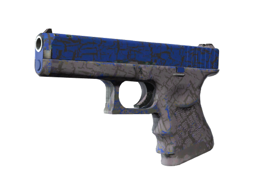 Buy CS2 pistol StatTrak™ Glock-18 | Blue Fissure (Well-Worn) skin