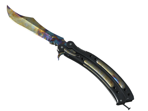 Buy CS2 knife ★ StatTrak™ Butterfly Knife | Case Hardened (Well-Worn) skin