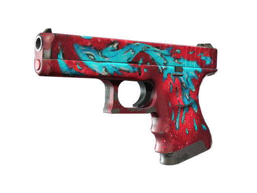 Buy CS2 pistol StatTrak™ Glock-18 | Water Elemental (Well-Worn) skin