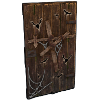 Buy Rust wooden door Halloween Wooden Door skin