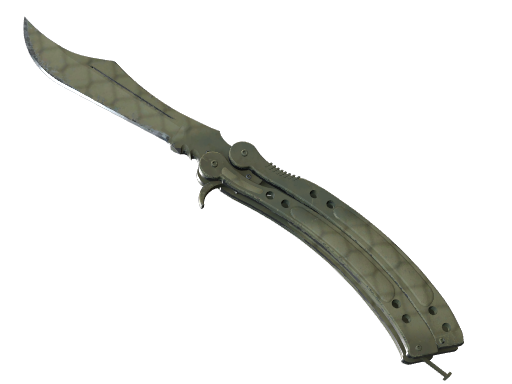 Buy CS2 knife ★ StatTrak™ Butterfly Knife | Safari Mesh (Well-Worn) skin