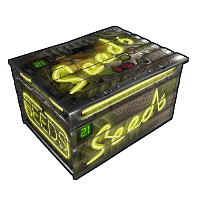 Buy Rust wooden box Neon Small Seeds Storage skin