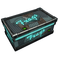Buy Rust large wooden box Neon Frags Storage skin