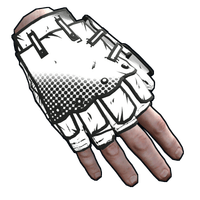Buy Rust clothing Comics Roadsign Gloves skin