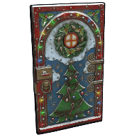 Buy Rust sheet metal door Santa's Front Door skin