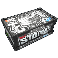 Buy Rust large wooden box Graffiti Stone Storage skin