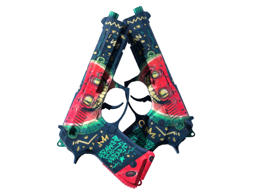 Buy CS2 pistol Dual Berettas | Melondrama (Minimal Wear) skin