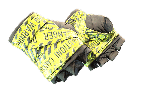 Buy CS2 gloves ★ Hand Wraps | CAUTION! (Battle-Scarred) skin