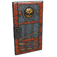 Buy Rust sheet metal door KEEP OUT skin