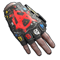 Buy Rust clothing Bombing Roadsign Gloves skin