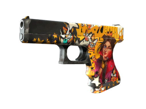 Buy CS2 pistol StatTrak™ Glock-18 | Bullet Queen (Field-Tested) skin