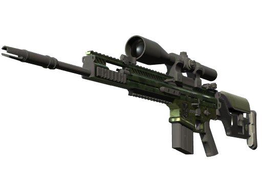 Buy CS2 sniper rifle StatTrak™ SCAR-20 | Green Marine (Factory New) skin