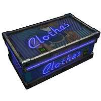 Buy Rust large wooden box Neon Clothes Storage skin