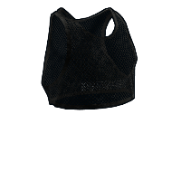 Buy Rust tank top Black Mesh Crop Top skin