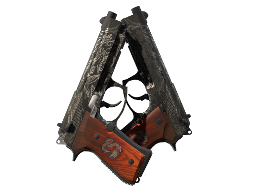 Buy CS2 pistol StatTrak™ Dual Berettas | Dualing Dragons (Factory New) skin