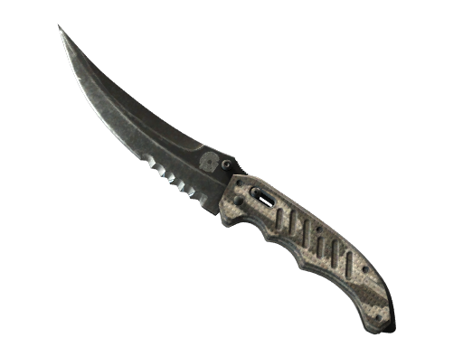 Buy CS2 knife ★ Flip Knife | Black Laminate (Well-Worn) skin