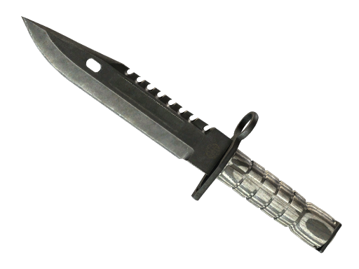 Buy CS2 knife ★ StatTrak™ M9 Bayonet | Black Laminate (Battle-Scarred) skin