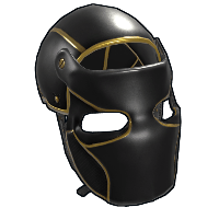 Buy Rust metal facemask Black Gold Facemask skin