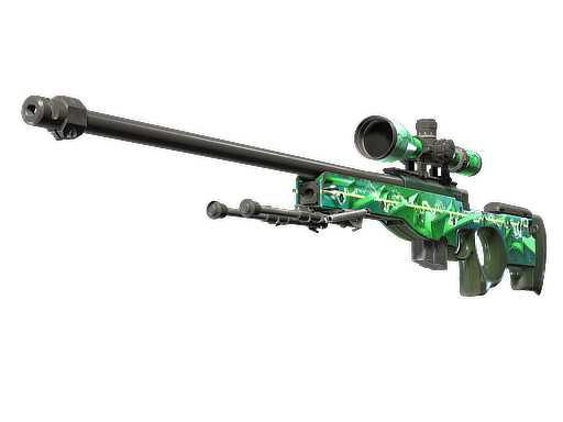 Buy CS2 sniper rifle AWP | Green Energy (Well-Worn) skin
