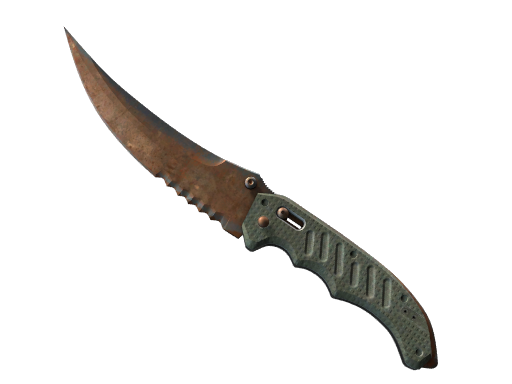 Buy CS2 knife ★ StatTrak™ Flip Knife | Rust Coat (Battle-Scarred) skin