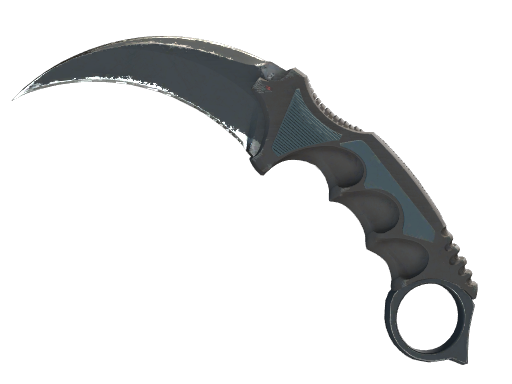 Buy CS2 knife ★ Karambit | Night (Well-Worn) skin