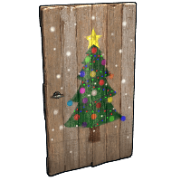 Buy Rust wooden door Christmas Tree Door skin