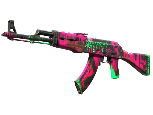 Buy CS2 rifle StatTrak™ AK-47 | Neon Revolution (Well-Worn) skin